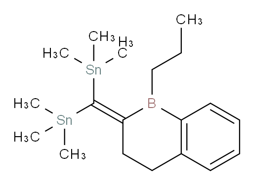 ((1-propyl-3,4-dihydrobenzo[b]borinin-2(1H)-ylidene)methylene)bis(trimethylstannane)