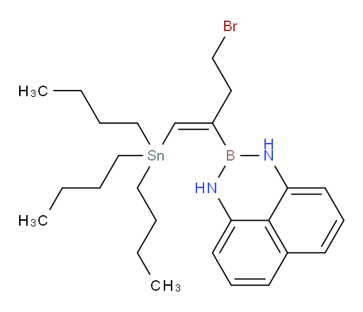 (E)-2-(4-bromo-1-(tributylstannyl)but-1-en-2-yl)-2,3-dihydro-1H-naphtho[1,8-de][1,3,2]diazaborinine