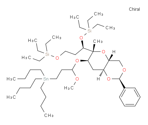 (5R)-3,3,9,9-四乙基-5-((2R,4aR,6R,7R,8aS)-7-(1-甲氧基-3-(三丁基锡基)丙氧基)-6-甲基-2-苯基六氢吡喃并[3,2-d][1,3]二噁烯-6-基)-4,8-二氧杂-3,9-二硅杂十一烷