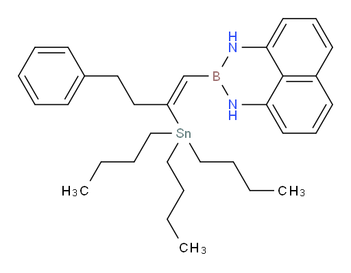 (Z)-2-(4-苯基-2-(三丁基锡基)丁-1-烯-1-基)-2,3-二氢-1H-萘并[1,8-de][1,3,2]二氮杂borinine