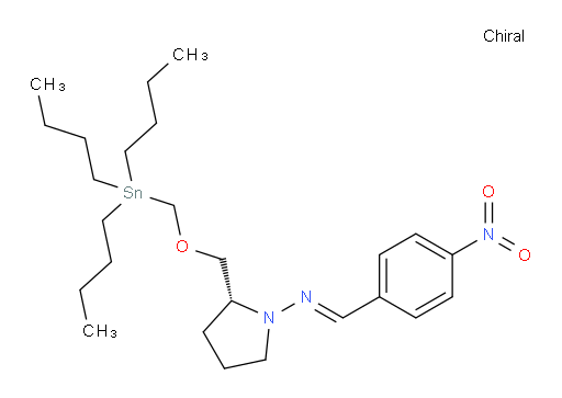 (R,E)-N-(4-nitrobenzylidene)-2-(((tributylstannyl)methoxy)methyl)pyrrolidin-1-amine