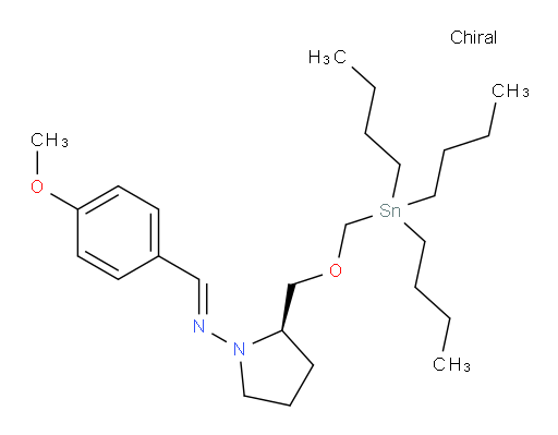 (R,E)-N-(4-methoxybenzylidene)-2-(((tributylstannyl)methoxy)methyl)pyrrolidin-1-amine
