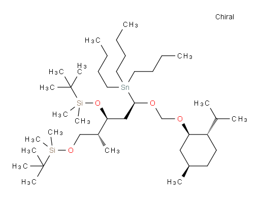 (5S,6R)-5-((R)-2-((((1R,2S,5R)-2-isopropyl-5-methylcyclohexyl)oxy)methoxy)-2-(tributylstannyl)ethyl)-2,2,3,3,6,9,9,10,10-nonamethyl-4,8-dioxa-3,9-disilaundecane