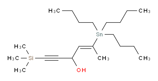 (E)-5-(三丁基锡基)-1-(三甲基硅基)己-4-烯-1-炔-3-醇