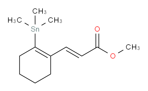(E)-甲基 3-(2-(三甲基锡基)环己-1-烯-1-基)丙烯酸酯