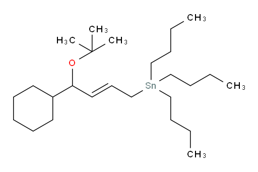 (E)-(4-(叔-丁氧基)-4-环己基丁-2-烯-1-基)三丁基锡烷