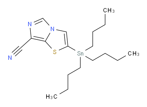 2-(三丁基锡基)咪唑并[5,1-b]噻唑-7-氰基