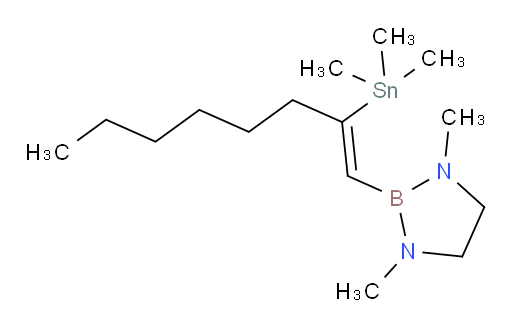 (Z)-1,3-二甲基-2-(2-(三甲基锡基)辛-1-烯-1-基)-1,3,2-二氮杂boroli二ne