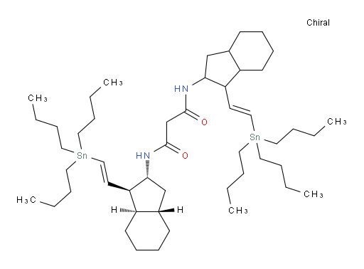 N1-((1S,2R,3aS,7aR)-1-((E)-2-(三丁基锡基)乙烯基)八氢-1H-茚-2-基)-N3-(1-((E)-2-(三丁基锡基)乙烯基)八氢-1H-茚-2-基)丙二酰胺