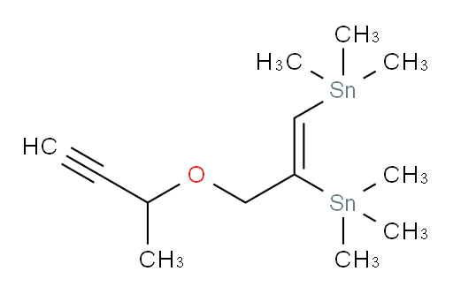 (Z)-(3-(but-3-yn-2-yloxy)prop-1-ene-1,2-diyl)bis(trimethylstannane)