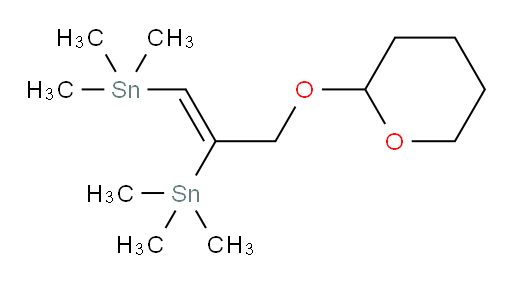 (Z)-(3-((四氢-2H-吡喃-2-氧基))丙-1-烯-1,2-二基)双(三甲基锡烷)