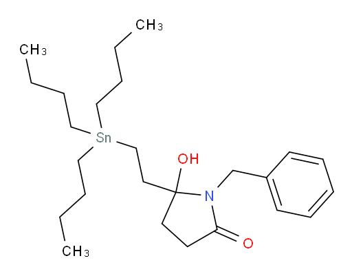 1-苄基-5-羟基-5-(2-(三丁基锡基)乙基)吡咯烷-2-酮