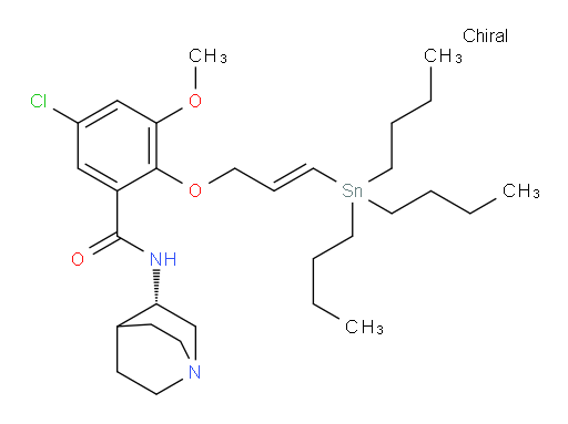 (S,E)-5-氯-3-甲氧基-N-(喹宁环-3-基)-2-((3-(三丁基锡基)烯丙氧基))苯甲酰胺