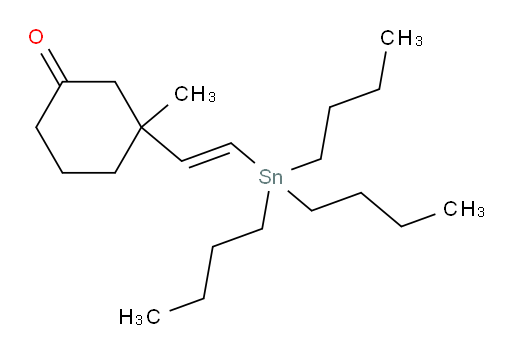 (E)-3-甲基-3-(2-(三丁基锡基)乙烯基)环己酮