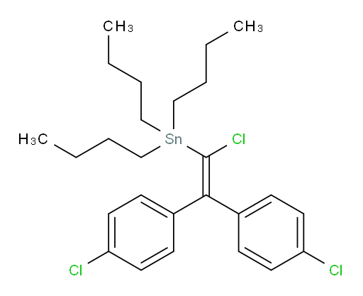 三丁基(1-氯-2,2-双(4-氯苯基)乙烯基)锡烷