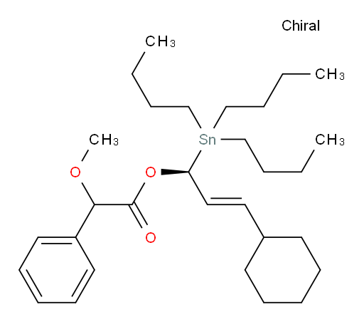 (S,E)-3-环己基-1-(三丁基锡基)烯丙基 2-甲氧基-2-苯基乙酸酯
