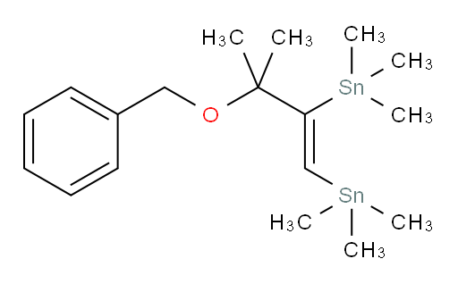 (Z)-(3-(苄氧基)-3-甲基丁-1-烯-1,2-二基)双(三甲基锡烷)