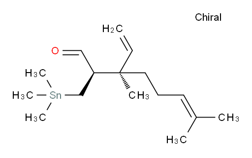 (2R,3R)-3,7-二甲基-2-((三甲基锡基)甲基)-3-乙烯基辛-6-烯醛