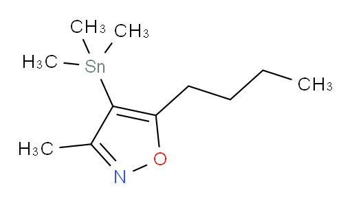 5-丁基-3-甲基-4-(三甲基锡基)异噁唑