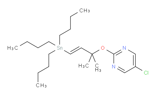 (E)-5-氯-2-((2-甲基-4-(三丁基锡基)丁-3-烯-2-氧基))嘧啶