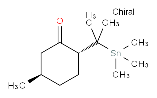 (2R,5R)-5-甲基-2-(2-(三甲基锡基)丙-2-基)环己酮