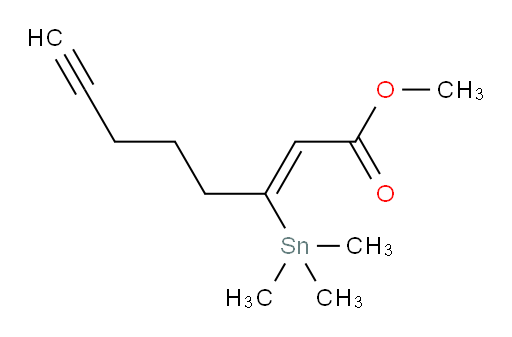 (Z)-甲基 3-(三甲基锡基)辛-2-烯-7-炔酸酯