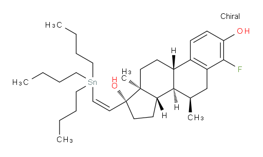 (7R,8R,9S,13S,14S,17R)-4-fluoro-7,13-dimethyl-17-((Z)-2-(tributylstannyl)vinyl)-7,8,9,11,12,13,14,15,16,17-decahydro-6H-cyclopenta[a]phenanthrene-3,17-diol