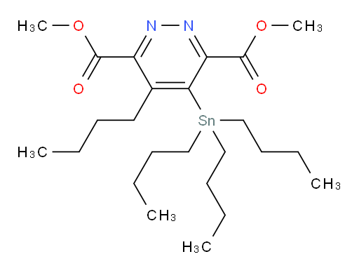 二甲基 4-丁基-5-(三丁基锡基)哒嗪-3,6-二甲酸酯