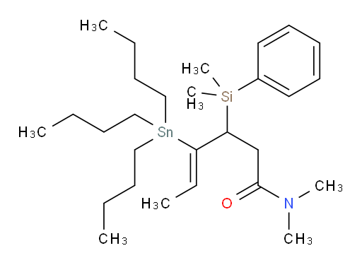 (Z)-3-(dimethyl(phenyl)silyl)-N,N-dimethyl-4-(tributylstannyl)hex-4-enamide