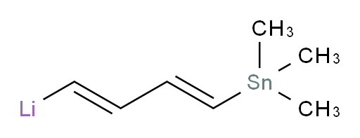 ((1E,3E)-4-(trimethylstannyl)buta-1,3-dien-1-yl)lithium
