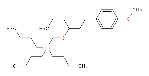 (Z)-tributyl(((1-(4-methoxyphenyl)hex-4-en-3-yl)oxy)methyl)stannane