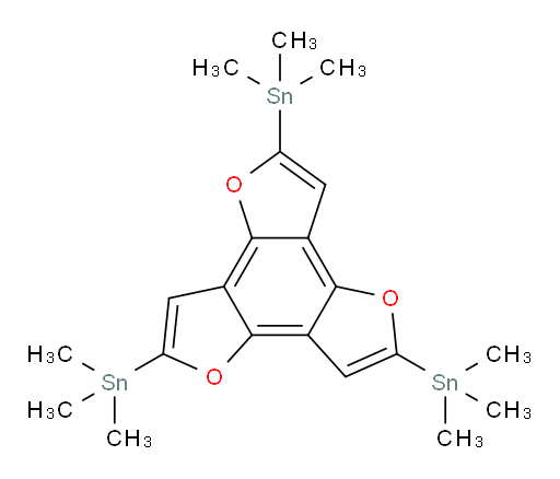 2,5,8-tris(trimethylstannyl)benzo[1,2-b:3,4-b':5,6-b'']trifuran