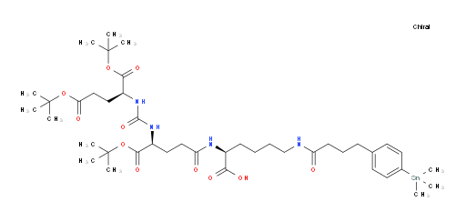 (2S,7S,11S)-7,11-bis(tert-butoxycarbonyl)-16,16-dimethyl-4,9,14-trioxo-2-(4-(4-(4-(trimethylstannyl)phenyl)butanamido)butyl)-15-oxa-3,8,10-triazaheptadecan-1-oic acid