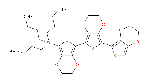 三丁基(2,2',2'',3,3',3''-六氢-[5,5':7',5''-ter噻吩并[3,4-b][1,4]二噁烯]-7-基)锡烷