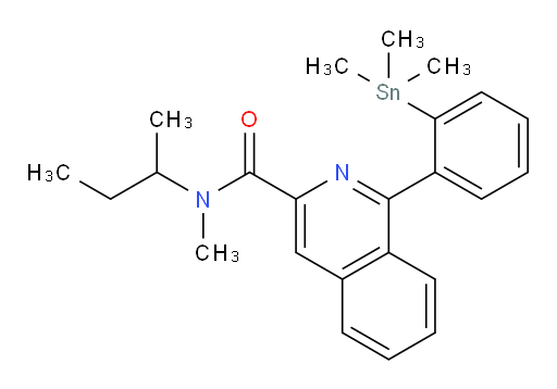 N-(仲丁基)-N-甲基-1-(2-(三甲基锡基)苯基)异喹啉-3-甲酰胺