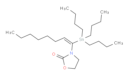 (E)-3-(1-(三丁基锡基)辛-1-烯-1-基)噁唑烷-2-酮