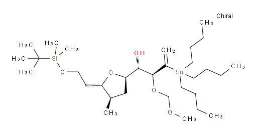 (1S,2S)-1-((2R,4R,5S)-5-(2-((叔丁基二甲基sil氧基))乙基)-4-甲基四氢呋喃-2-基)-2-(甲氧基甲氧基)-3-(三丁基锡基)丁-3-烯-1-醇