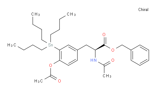 (S)-苄基 2-乙酰胺基-3-(4-乙酰氧基-3-(三丁基锡基)苯基)丙酸酯