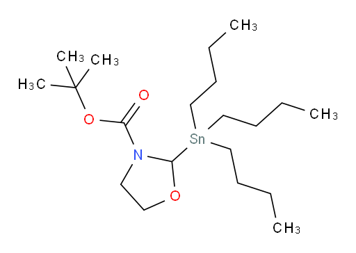 叔丁基 2-(三丁基锡基)噁唑烷-3-甲酸酯