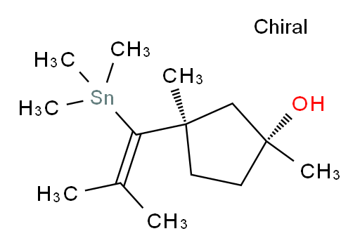 (1R,3R)-1,3-二甲基-3-(2-甲基-1-(三甲基锡基)丙烯-1-基)环戊醇