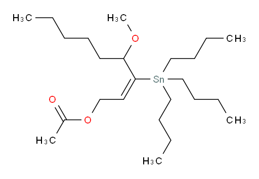 (E)-4-甲氧基-3-(三丁基锡基)壬-2-烯-1-基 乙酸酯