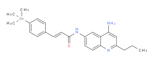 (E)-N-(4-氨基-2-丙基喹啉-6-基)-3-(4-(三甲基锡基)苯基)丙烯酰胺