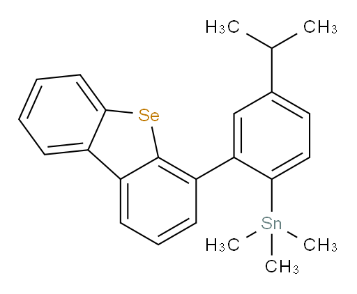 (2-(二苯并[b,d]硒杂phen-4-基)-4-异丙基苯基)三甲基锡烷