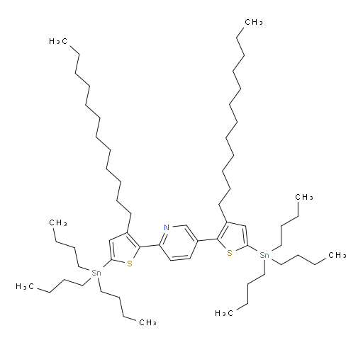 2,5-双(3-十二烷基-5-(三丁基锡基)噻吩-2-基)吡啶