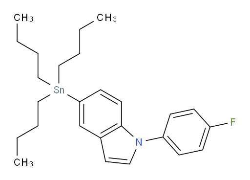 1-(4-氟苯基)-5-(三丁基锡基)-1H-吲哚