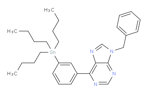 9-苄基-6-(3-(三丁基锡基)苯基)-9H-嘌呤