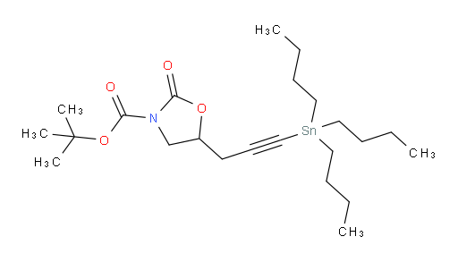 叔丁基 2-氧代-5-(3-(三丁基锡基)丙-2-炔-1-基)噁唑烷-3-甲酸酯
