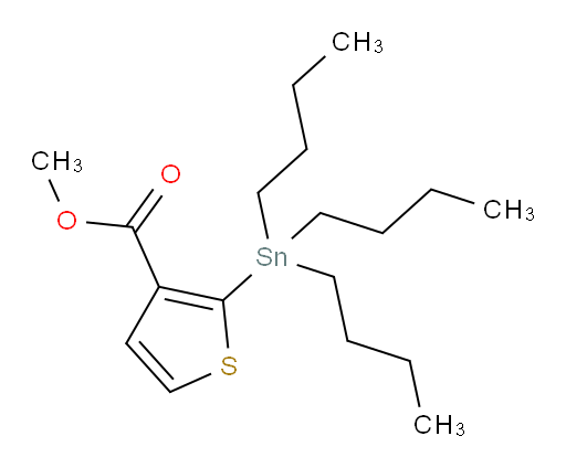 甲基 2-(三丁基锡基)噻吩-3-甲酸酯