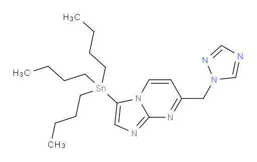 7-((1H-1,2,4-三氮唑-1-基)甲基)-3-(三丁基锡基)咪唑并[1,2-a]嘧啶