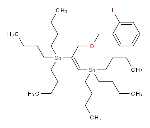 (E)-(3-((2-碘苄氧基))丙-1-烯-1,2-二基)双(三丁基锡烷)